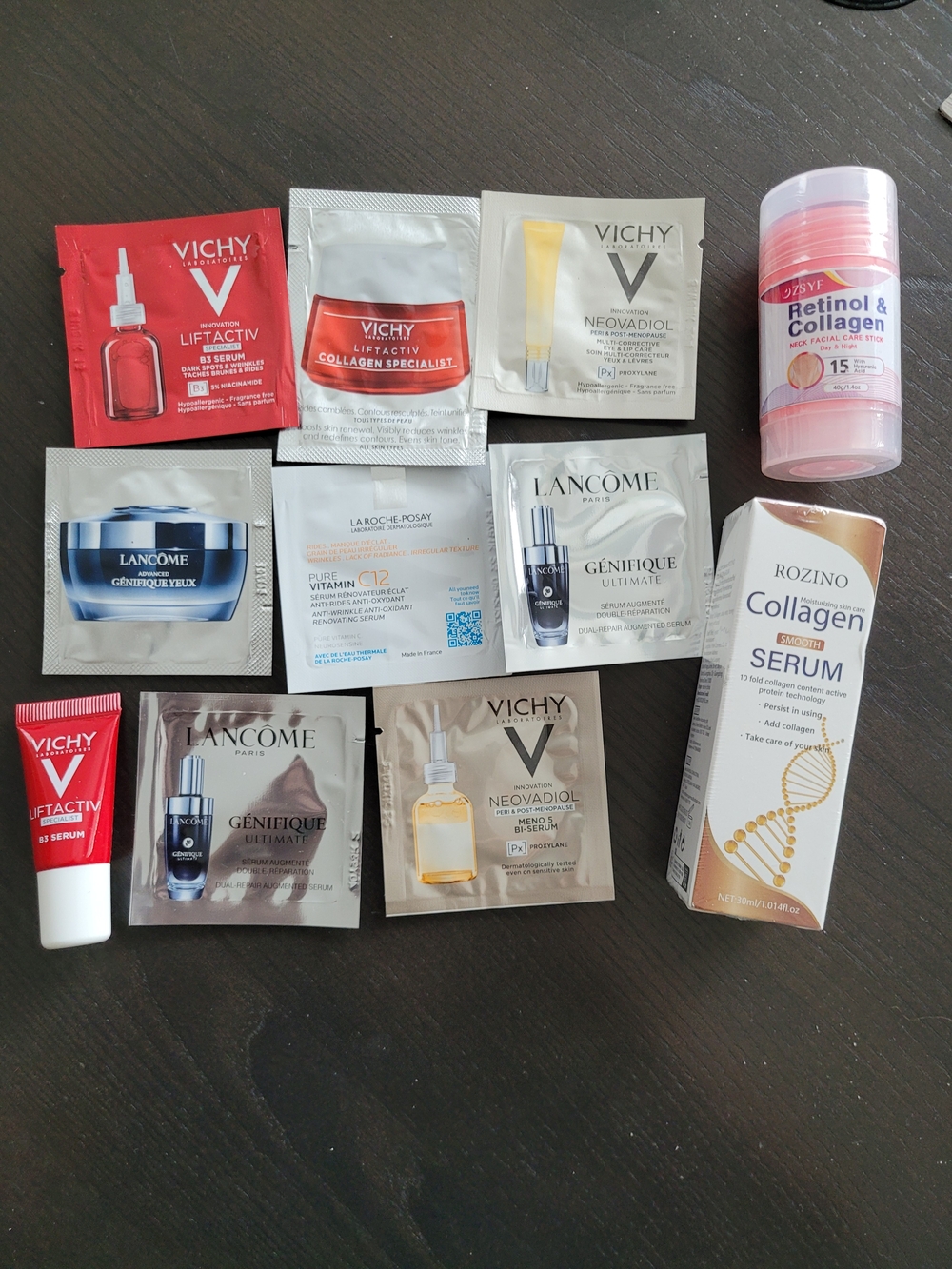 Skincare Sample Lot with Collagen Serum & Masks